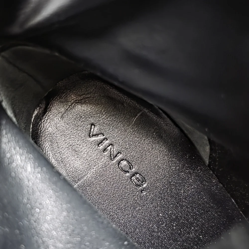 NEW Vince Harlow Leather Heeled Boots